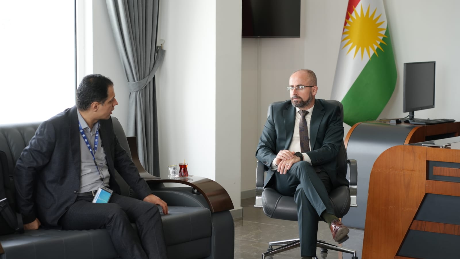 Meeting with the leadership of Kurdistan Institute to discuss AI education initiatives